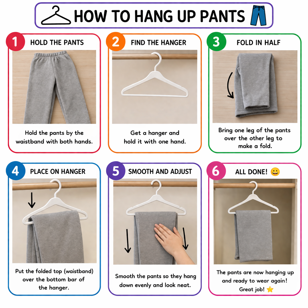 Preview of How to Hang Pants